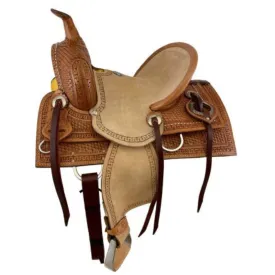 12" DOUBLE T  HARD SEAT ROPING SADDLE