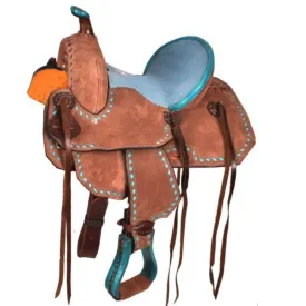 12" DOUBLE T  YOUTH BARREL SADDLE