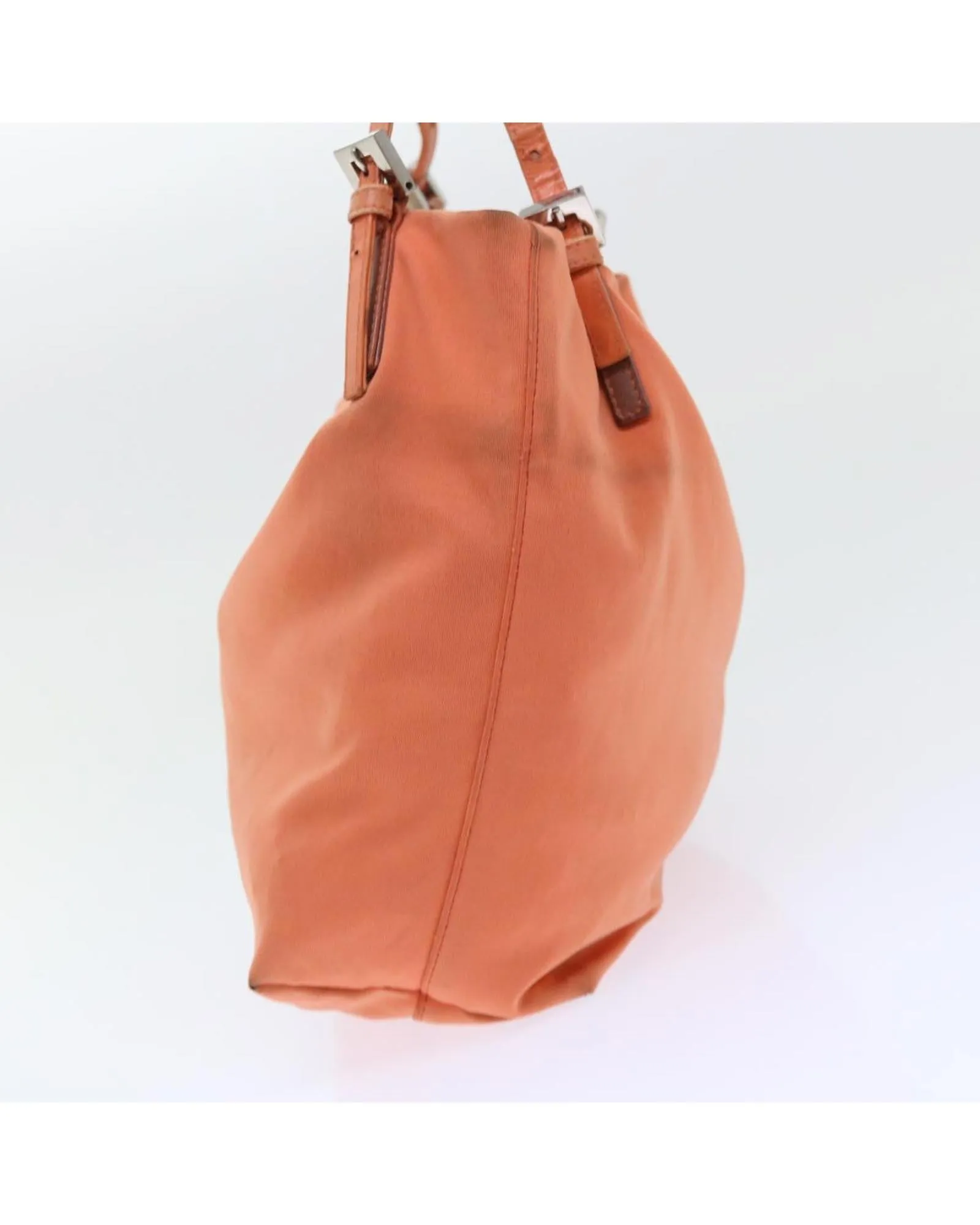 Authentic Orange Nylon Shoulder Bag by Fendi