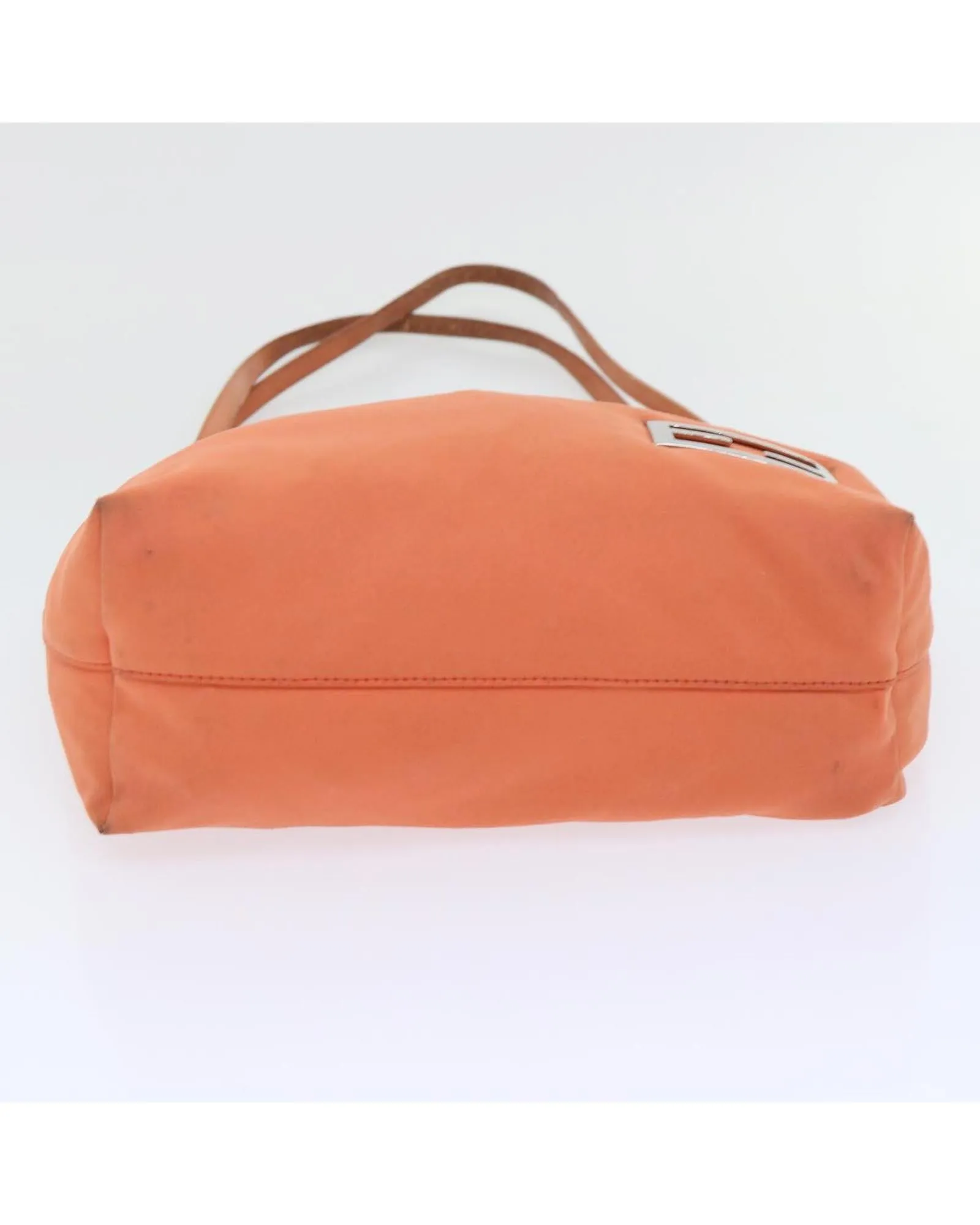 Authentic Orange Nylon Shoulder Bag by Fendi