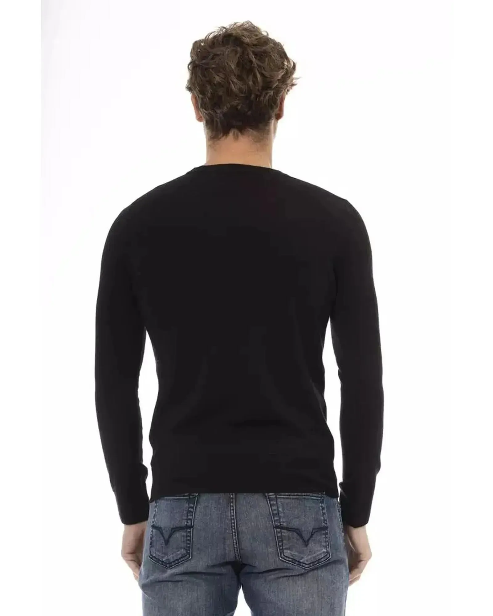 Baldinini Trend Men's Black Wool Sweater - 50 IT