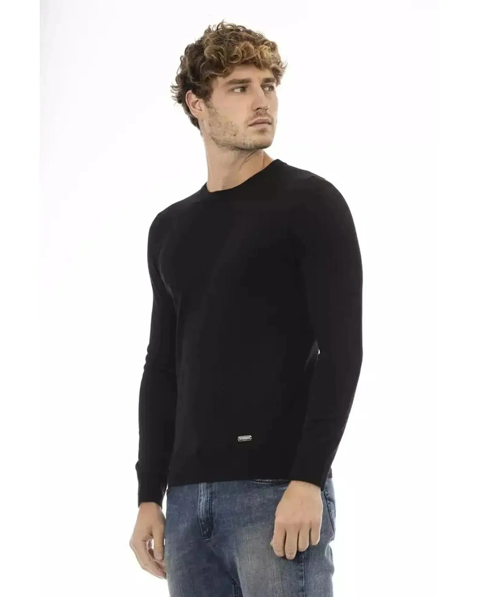 Baldinini Trend Men's Black Wool Sweater - 50 IT