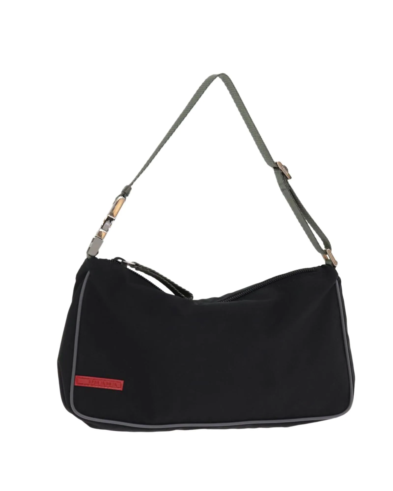 Black Nylon Accessory Pouch by Italian Designer