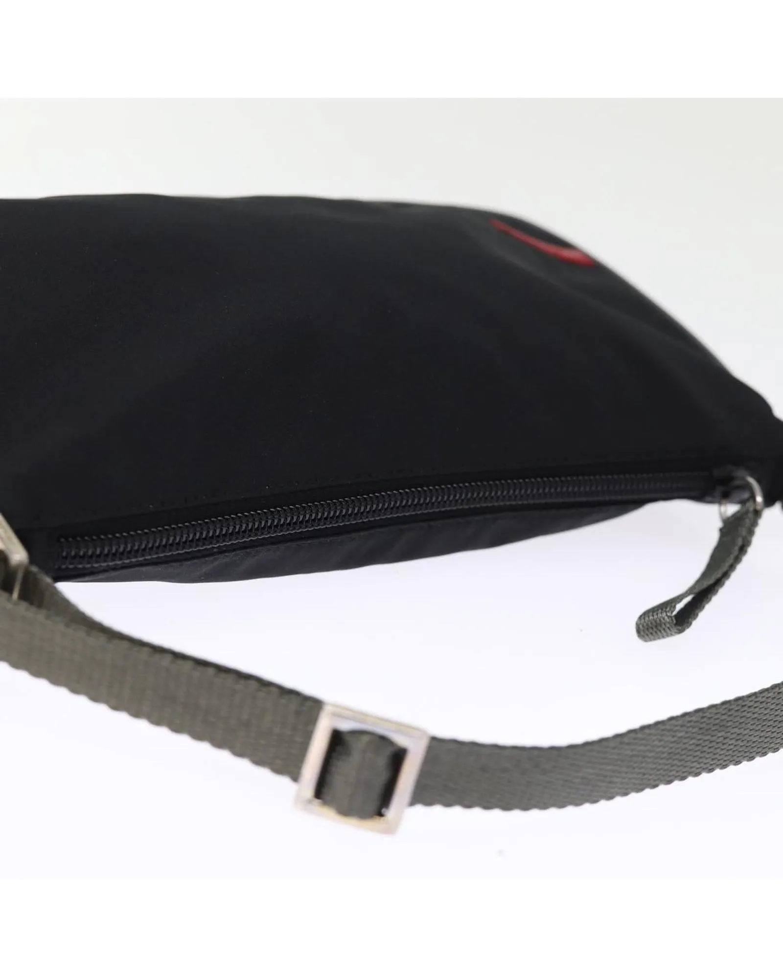 Black Nylon Accessory Pouch by Italian Designer