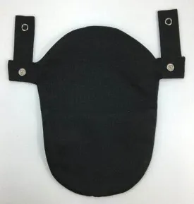 Black Rubber Pouch, Mod Convex, 1 1/4", Left.