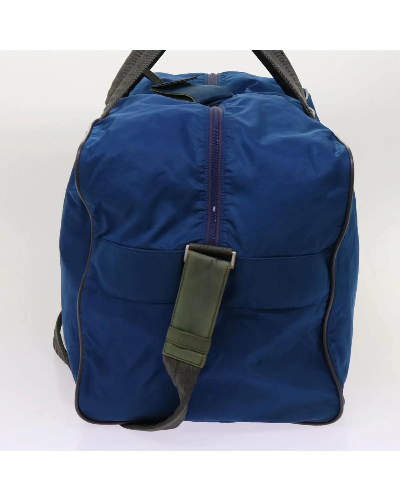 Blue Nylon 2way Boston Bag by Italian Designer