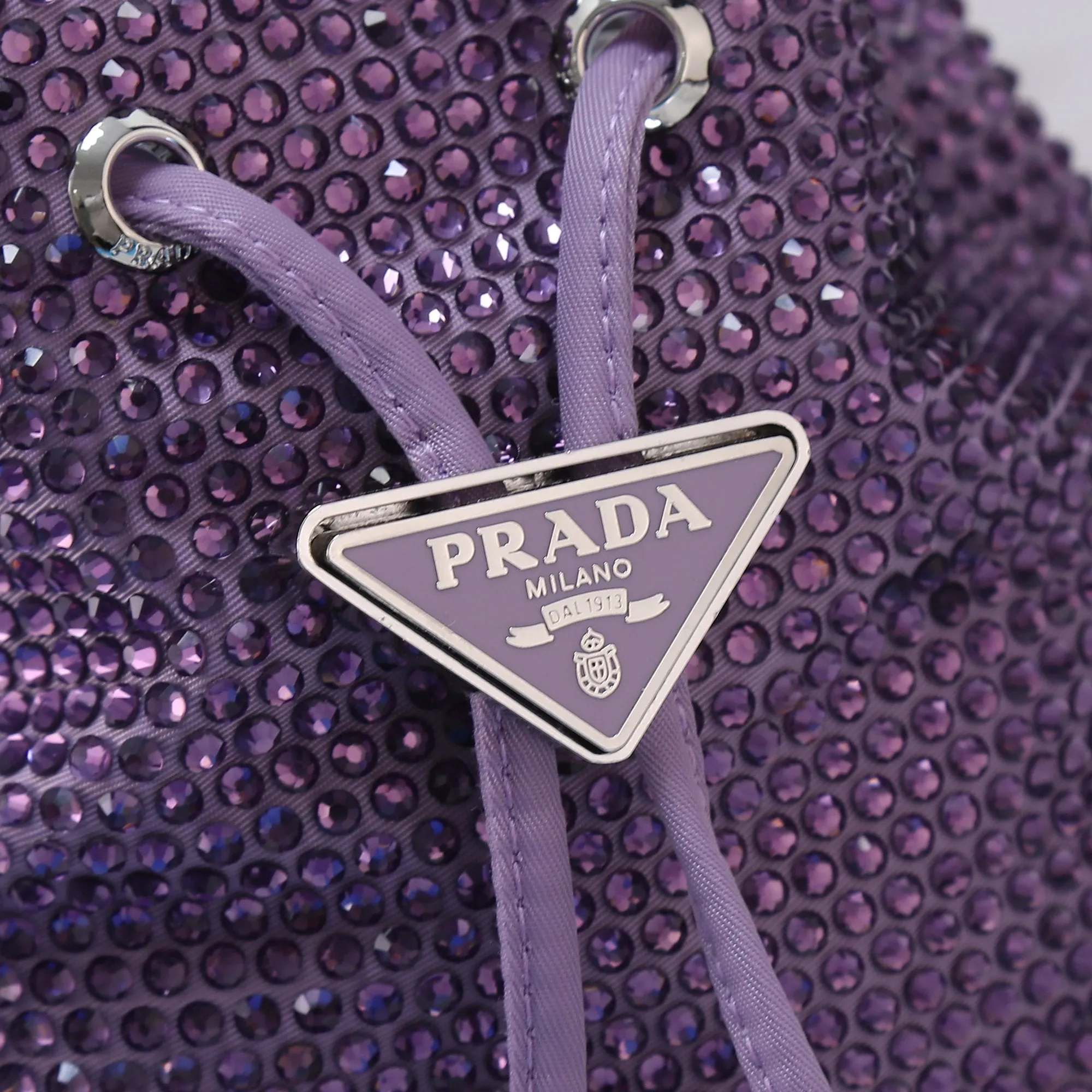 BOLSA PRADA BUCKET STRASS 16