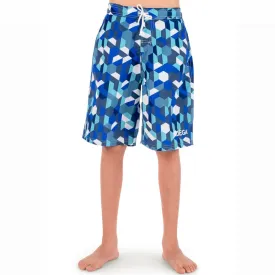 Boys Boardshorts Blue Hexagons