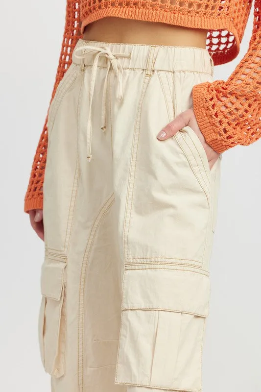 Cargo Pants with Drawstrings *Online Only*