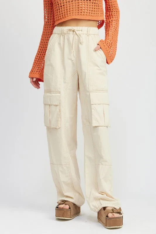 Cargo Pants with Drawstrings *Online Only*