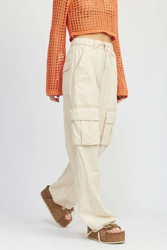 Cargo Pants with Drawstrings *Online Only*