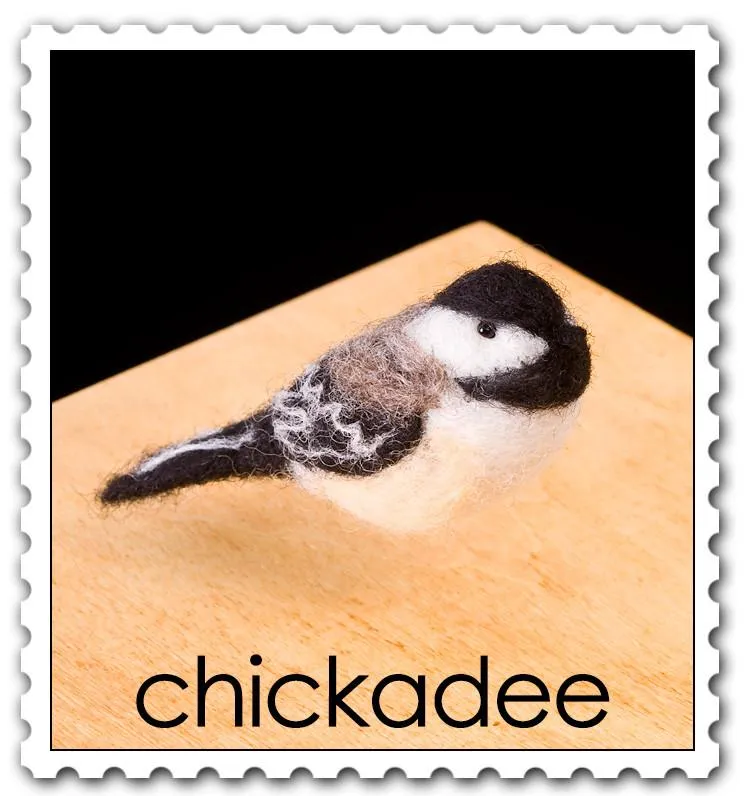 Chickadee Needle Felting Kit - Intermediate