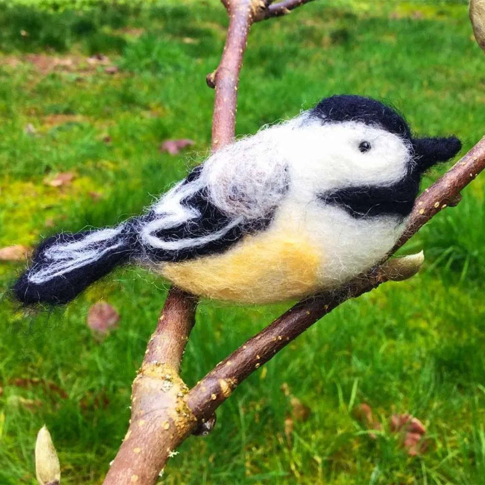 Chickadee Needle Felting Kit - Intermediate