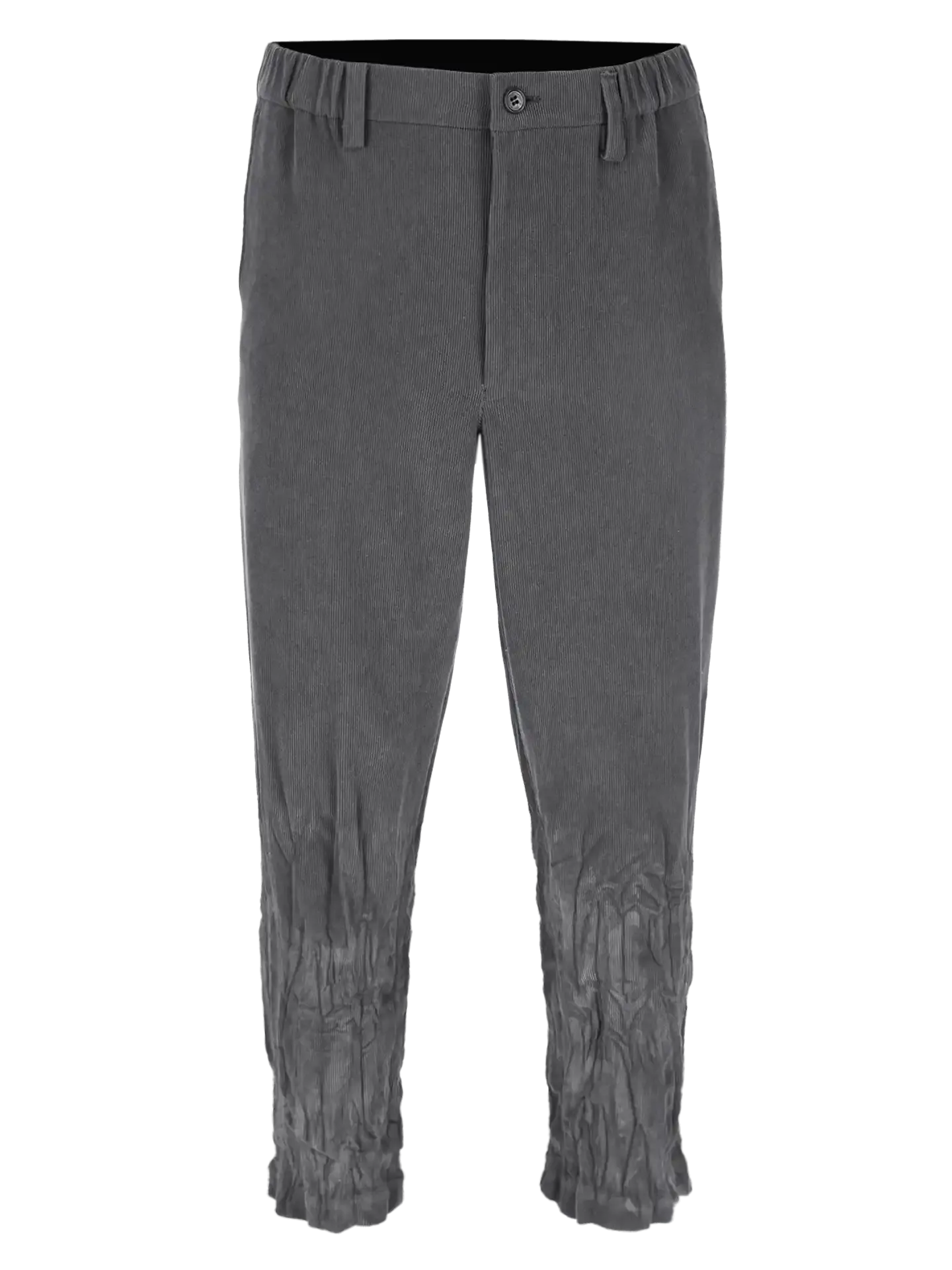 corduroy tapered-leg trousers