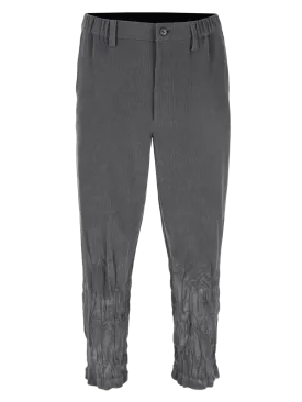 corduroy tapered-leg trousers