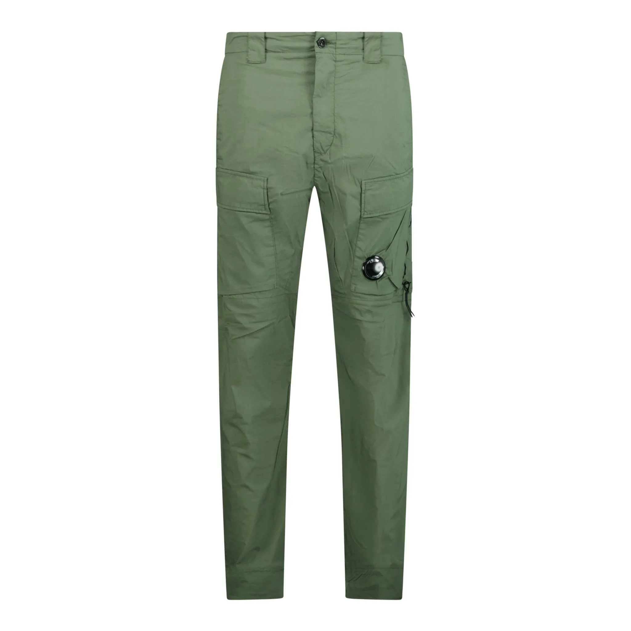 CP COMPANY Cuffed 50 Fili Stretch Cargo Pants Green