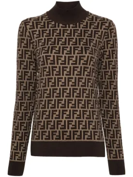 FF-jacquard sweater