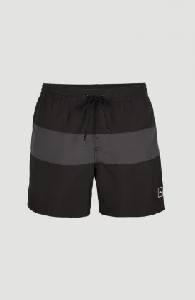 Frame Block Swim Shorts | Black Multi 6