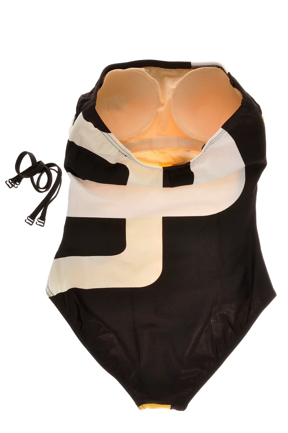 GOTTEX GEOMETRY Brown Yellow One Piece Swimsuit