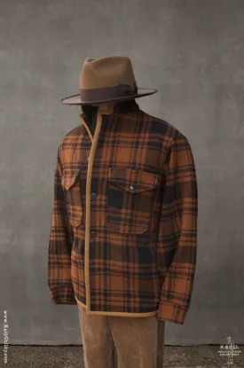 Great Smoky Wool Jacket - Rust Plaid - L