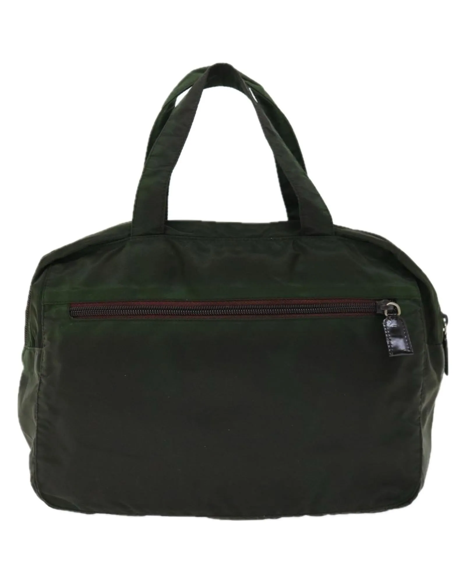 Green Nylon Hand Bag by Italian Designer