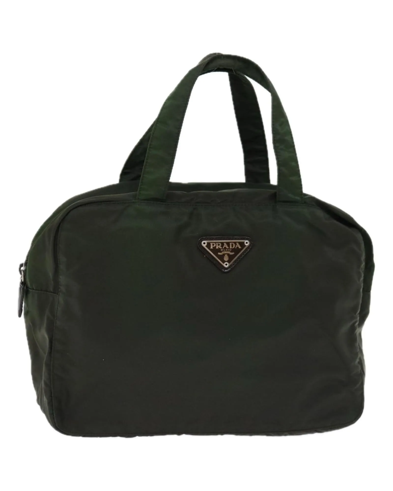 Green Nylon Hand Bag by Italian Designer