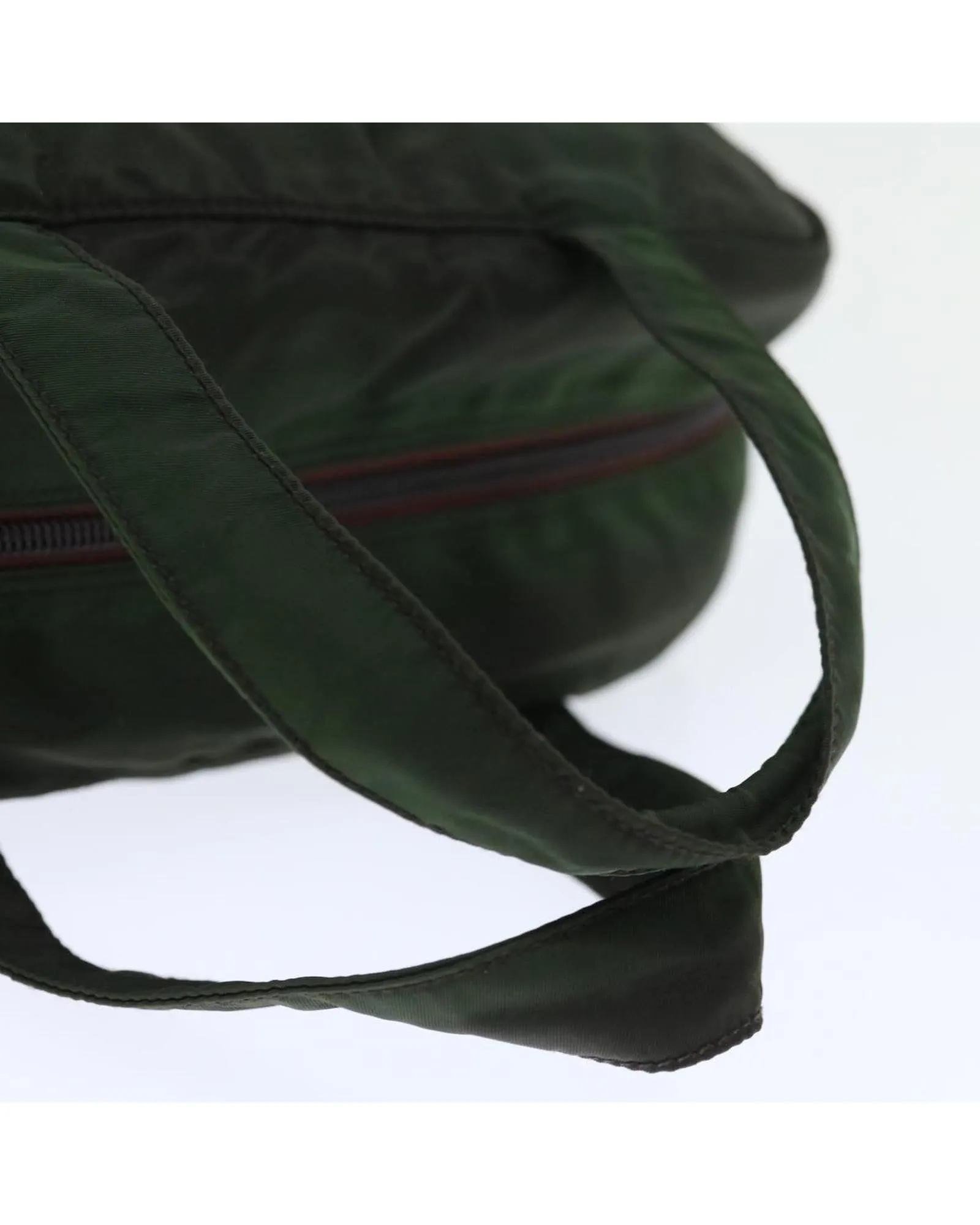 Green Nylon Hand Bag by Italian Designer