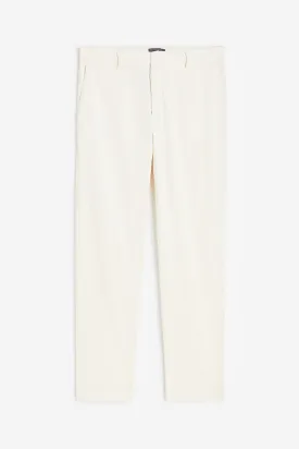 H&M Slim Fit Corduroy trousers, white