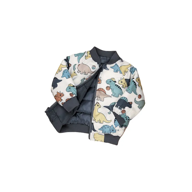 Huxbaby B-Ball Dino Reversible Bomber