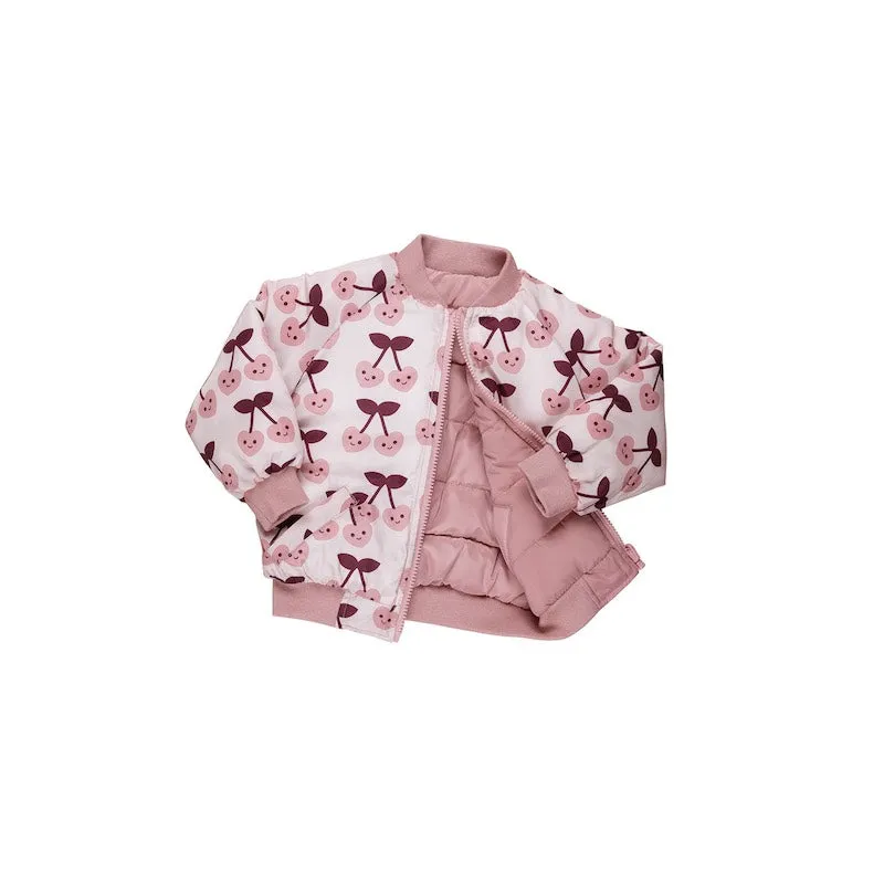 Huxbaby Cherry Hearts Reversible Bomber