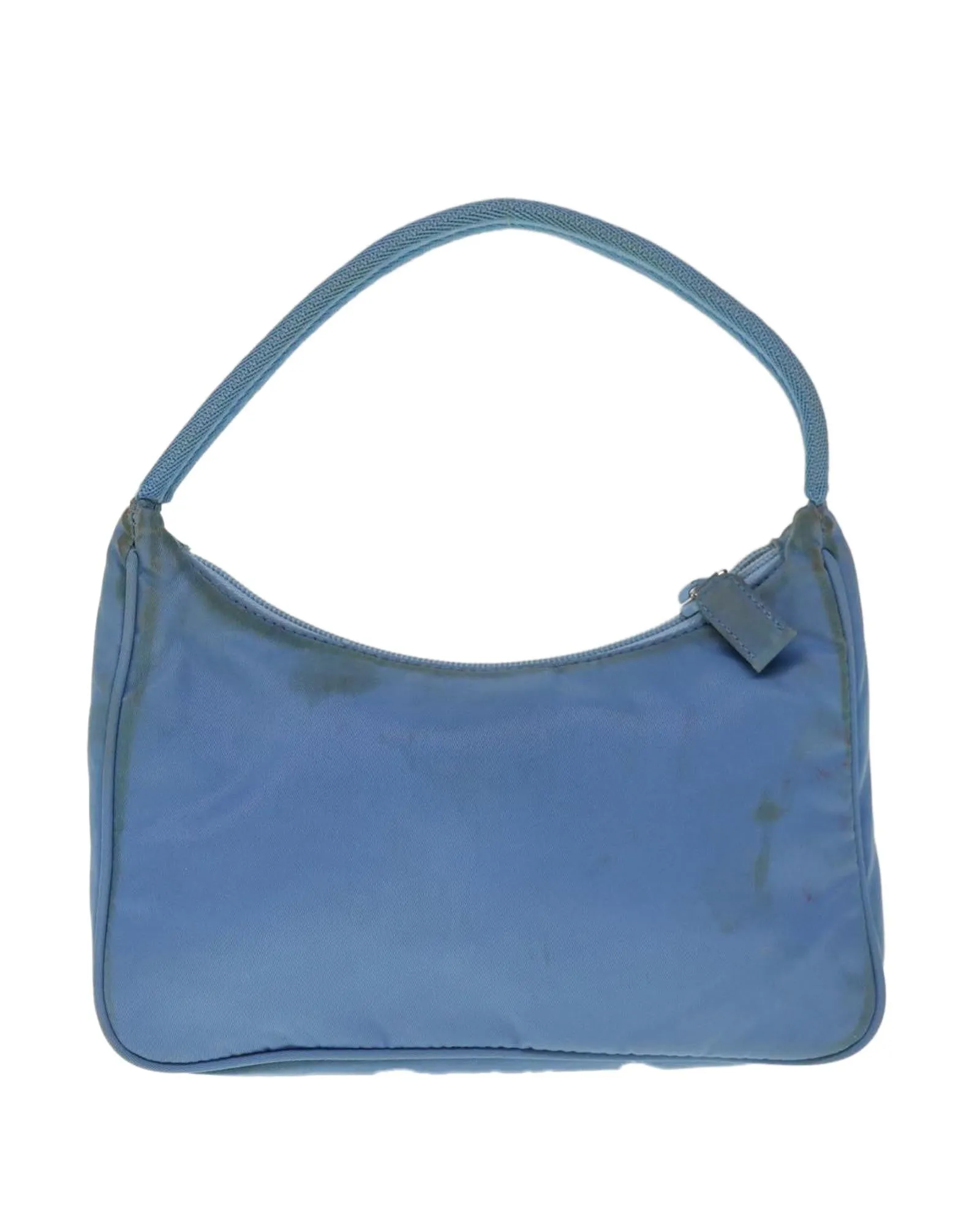 Light Blue Nylon Hand Bag by Italian Designer