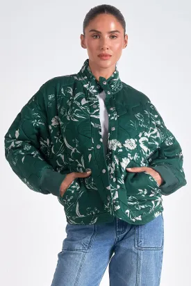 Linnea Emerald Bomber Jacket