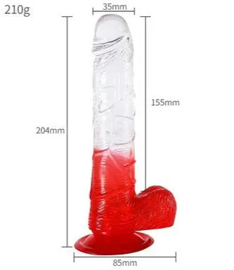 LoveMe 15.5 CM Trans Silicone Dildo