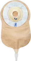 Marlen Manufacturing UltraLite™ One-piece Urostomy Pouch with AquaTack™ Hydrocolloid Shallow Convex Skin Barrier and E-Z Drain Valve 1-1/8" Opening, 9-1/4" L x 5-3/4" W, Transparent, 16Oz, Odor-proof