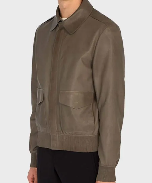 Men's Brown Aviator Bomber Jacket