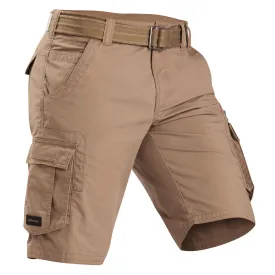 Men's hiking shorts Forclaz Travel 100, brown