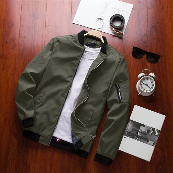 MIST Casual Bomber Jacket (Green)