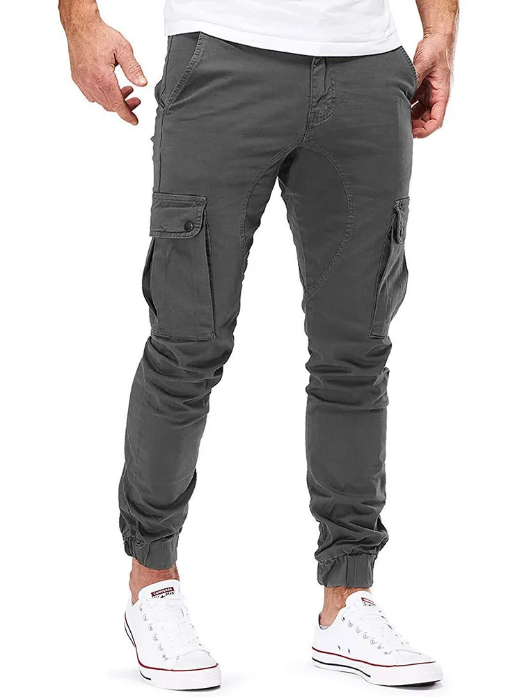 New Men'S Woven Casual Workwear Trousers