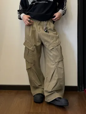 Nine Slant Flap Pocket Cargo Pants