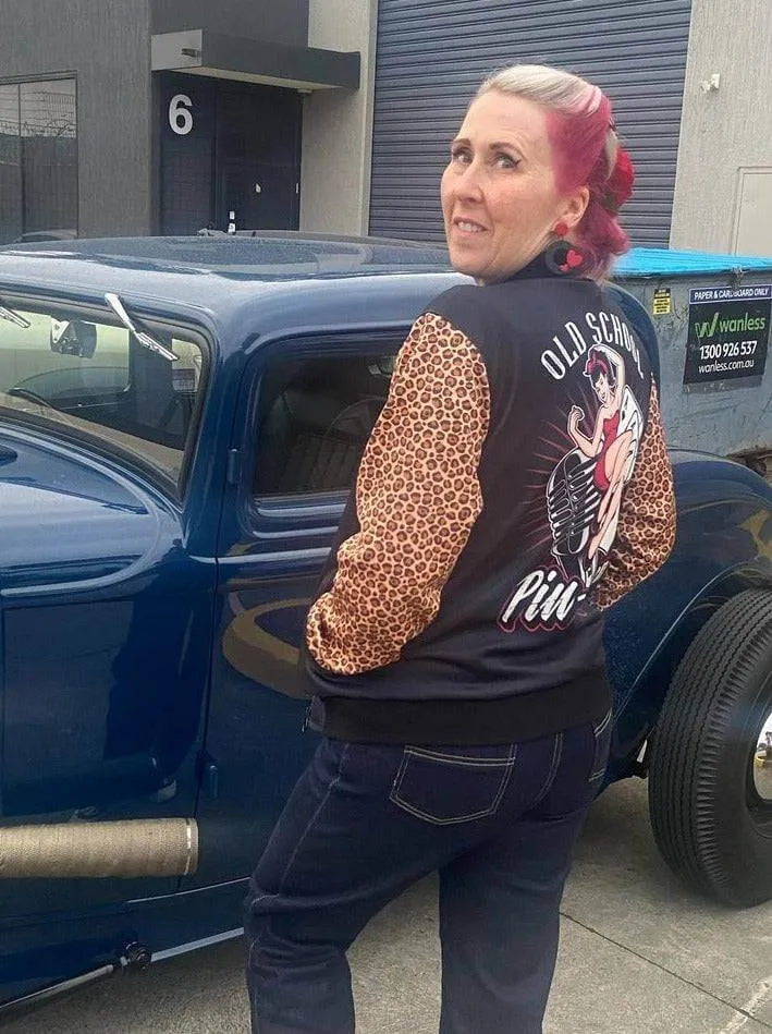 Old School Pinup Womens Bomber Jacket [IN STOCK]