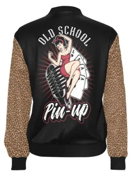 Old School Pinup Womens Bomber Jacket [IN STOCK]