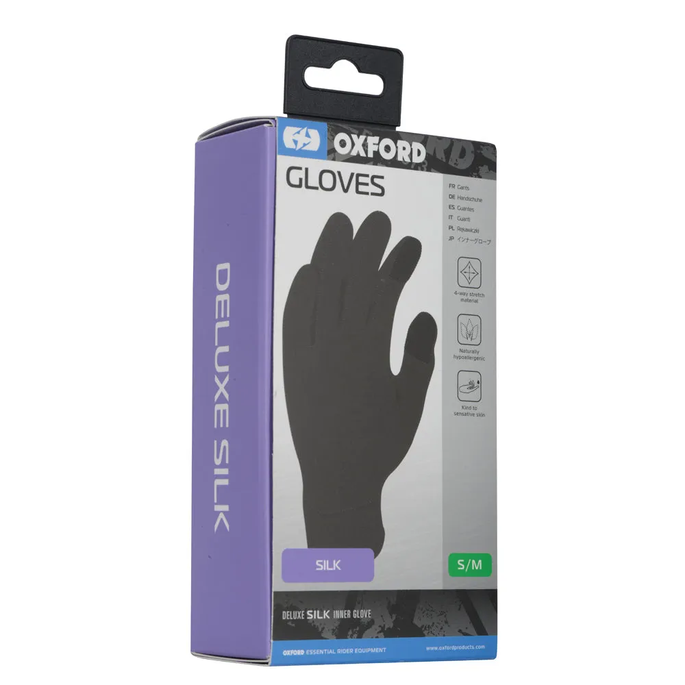 Oxford Deluxe Gloves Silk Blk