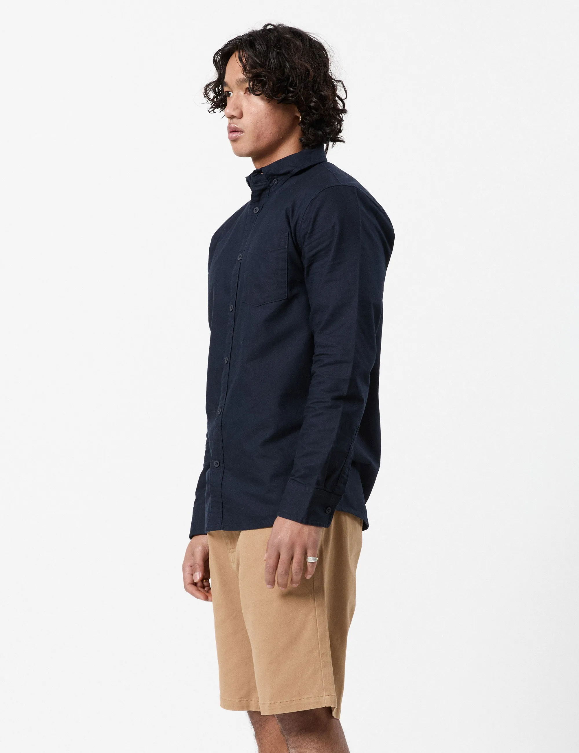 Oxford Long Sleeve Shirt - Navy