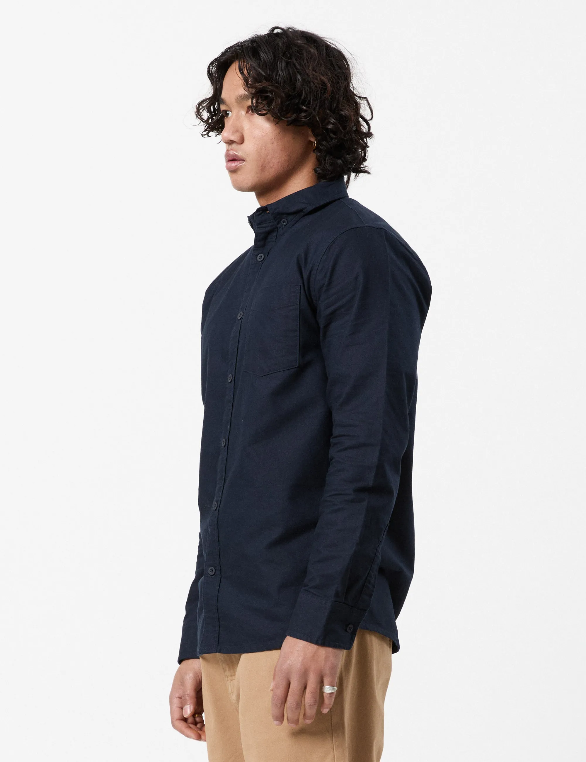 Oxford Long Sleeve Shirt - Navy