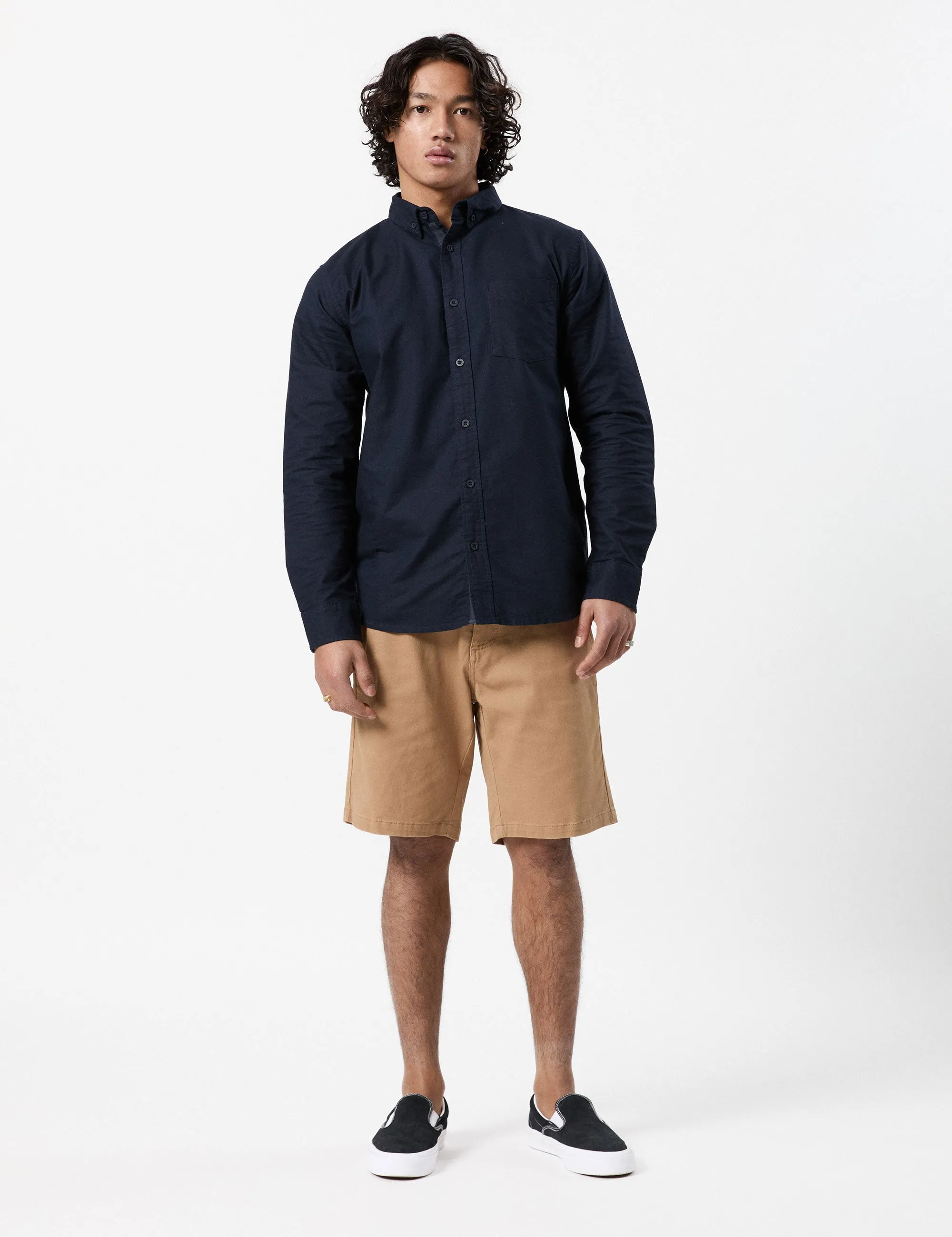 Oxford Long Sleeve Shirt - Navy