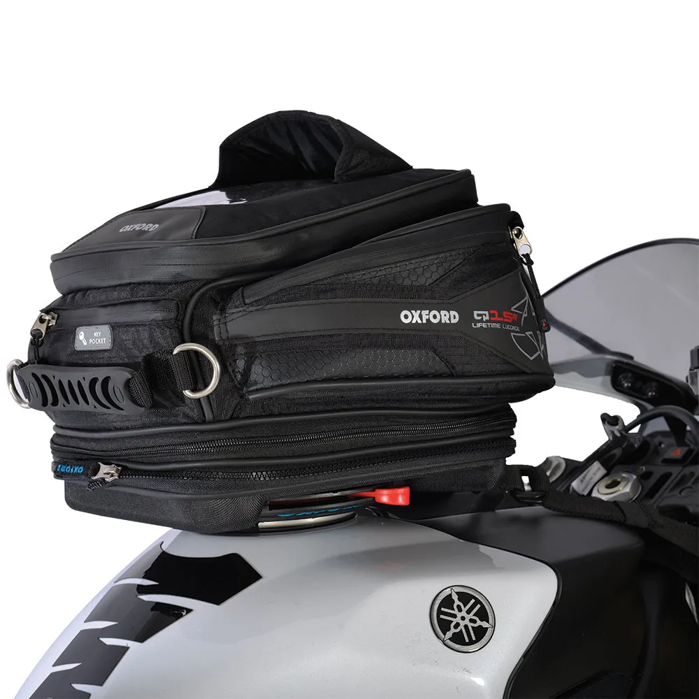 Oxford Q15R Tank Bag Black Motorcycle Luggage