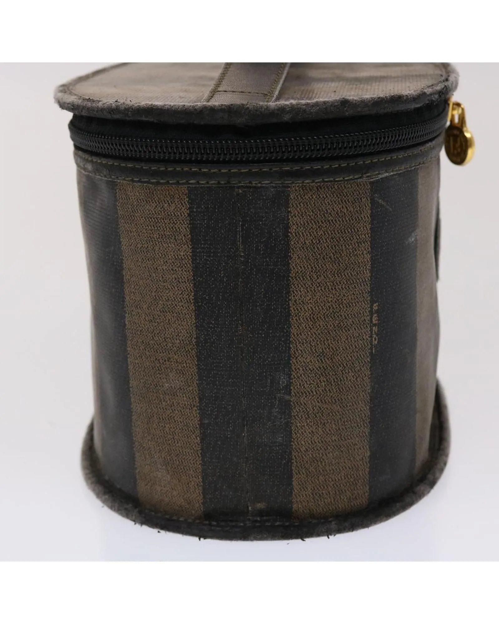 Pecan Canvas Vanity Cosmetic Pouch