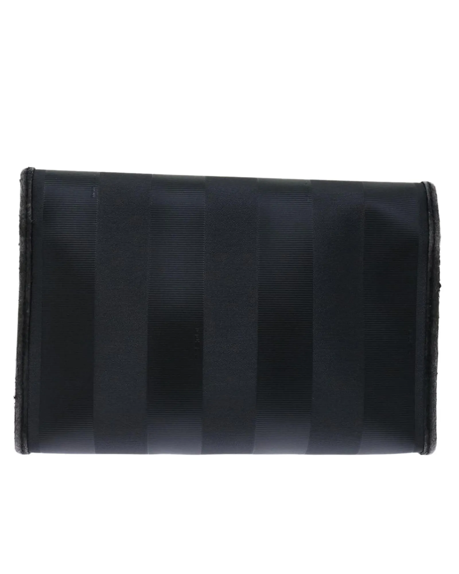 Pequin Canvas Black Clutch Bag by Fendi