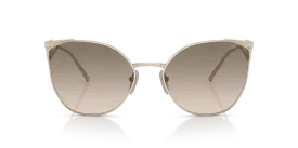 Prada Irregular Non-Polarized Sunglasses - Pale Gold/Brown Gradient