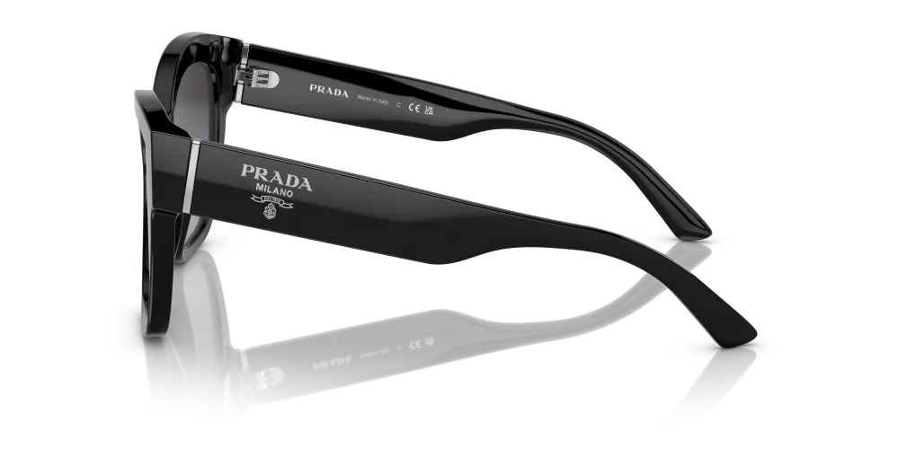 Prada Square Non-Polarized Sunglasses - Black/Gray Gradient